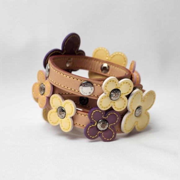 Authentic Louis VuittonVernis Fleur Double Wrap Bracelet